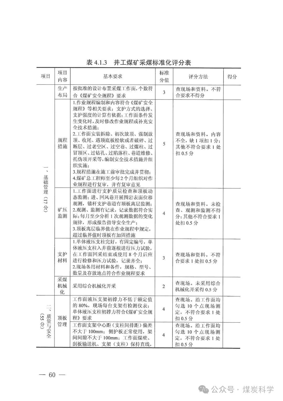 2024版：煤矿安全生产标准化管理体系基本要求及评分方法