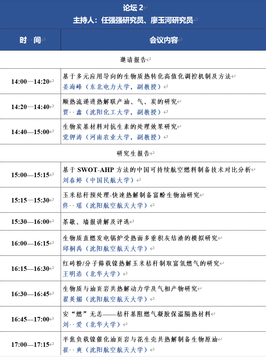 洁净煤“碳”索（十一）——首届“生物质低碳高值转化关键技术”学术沙龙会议 专家简介及口头报告（第4轮通知）