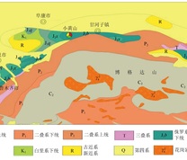 研究区及周缘地质图与采样位置