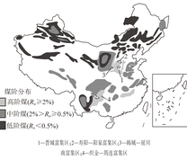 中国主要高煤阶煤层气富集区分布