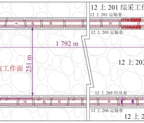 12煤复合区下分层工面布置示意