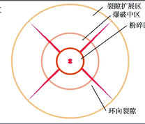 液态CO2相变爆破裂隙发育分布