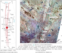 沂沭断裂带莒县至郯城段遥感综合解译与激光雷达(LiDAR)测量分布