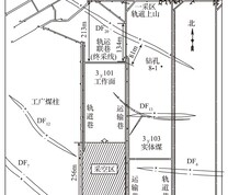 双合煤矿3下101首采面采掘位置关系