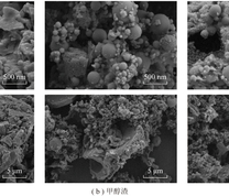 柳林煤、甲醇渣、煤油渣SEM图像
