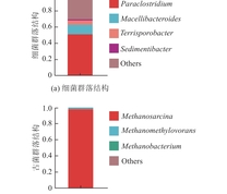 本源微生物中细菌和古菌群落在属水平上的组成