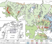 鄂尔多斯盆地北东部铀矿地质图