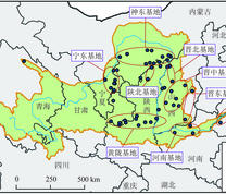 黄河流域九大煤炭基地与主要煤矿区分布