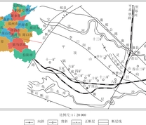 平顶山矿区地理位置及构造图[14]