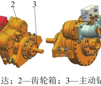 钻机高转速动力头三维设计图